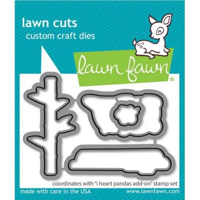 Lawn Fawn Lawn Cuts - I Heart Pandas Add-On